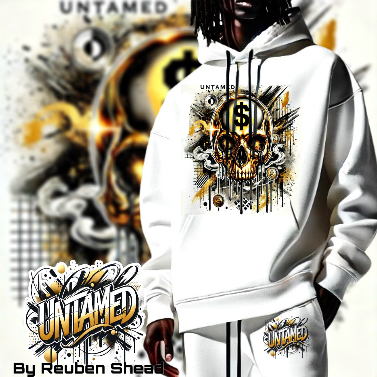 Untamed Hoodie Gold & Black